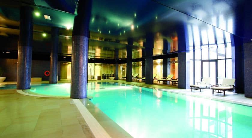 Piscina interior no Montebelo Viseu Hotel&Spa